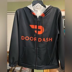 Door Dash zip up jacket. Man or woman can wear.  XL